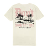 Outrank Don't Look For Me T-shirt (Vintage White/Pink) - Outrank