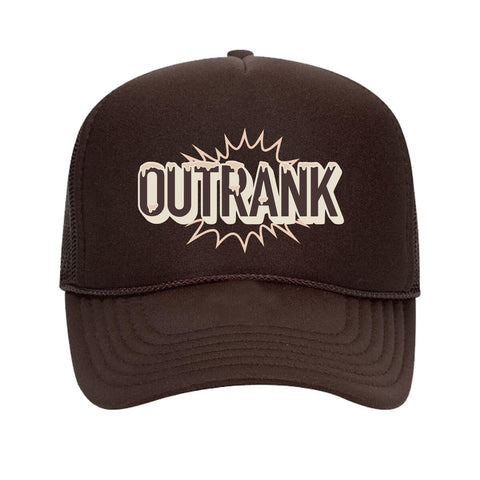 Outrank Keep Your Cool Trucker Hat (Cacao) - Outrank