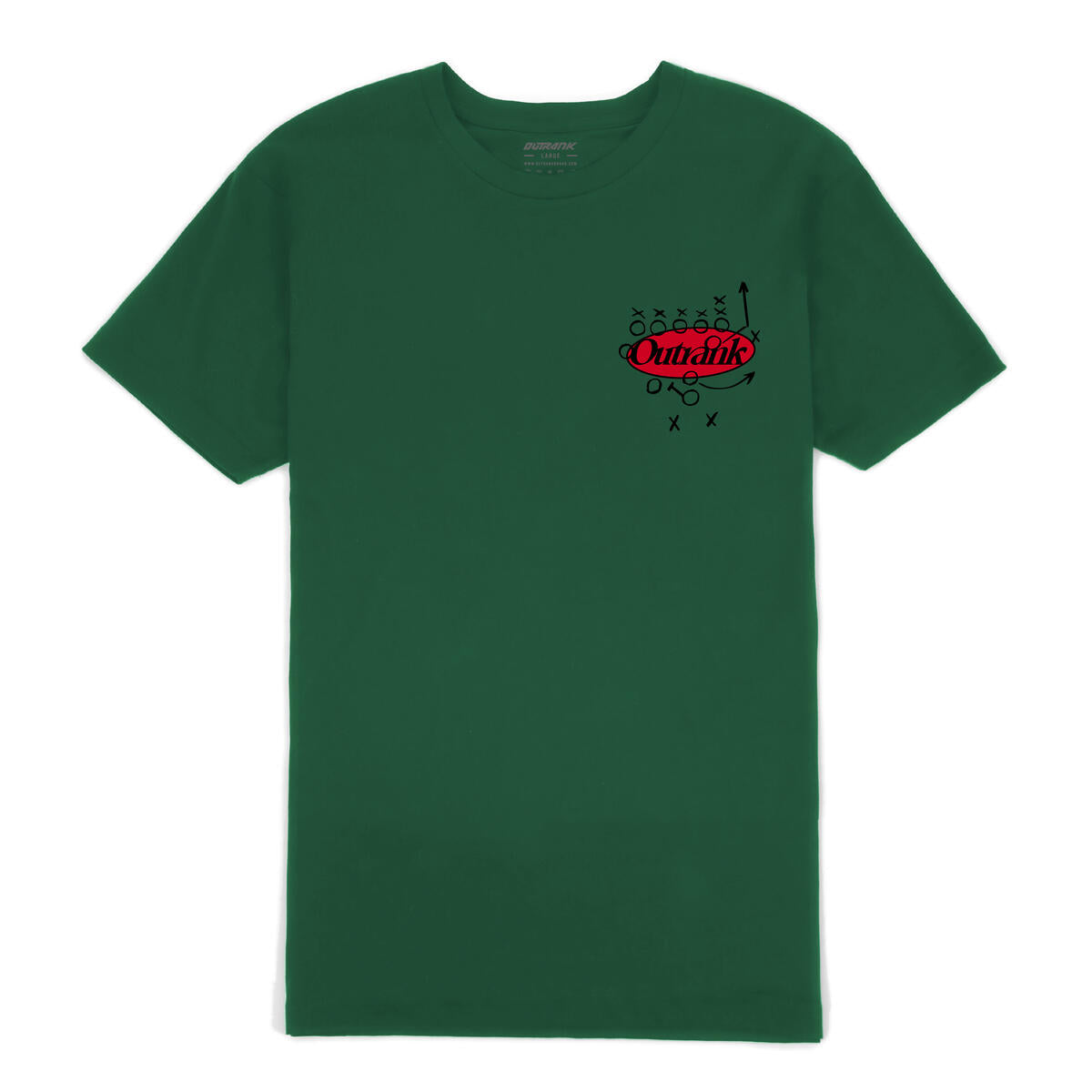 Outrank Destroy All Opps T-shirt (Forest Green) - Outrank