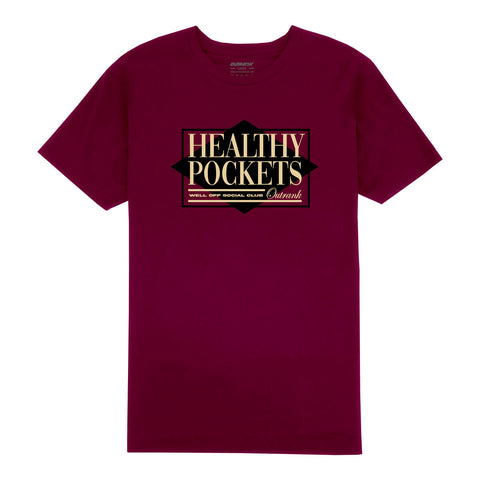 Outrank Healthy Pockets T-shirt (Maroon) - Outrank