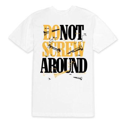 Outrank Do Not Screw Around T-shirt (White) - Outrank