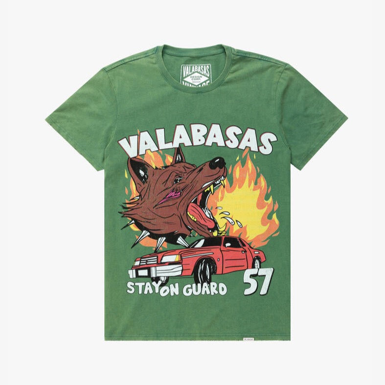 Valabasas On Guard Tee (Vintage Green) - VLBS9025 - VALABASAS