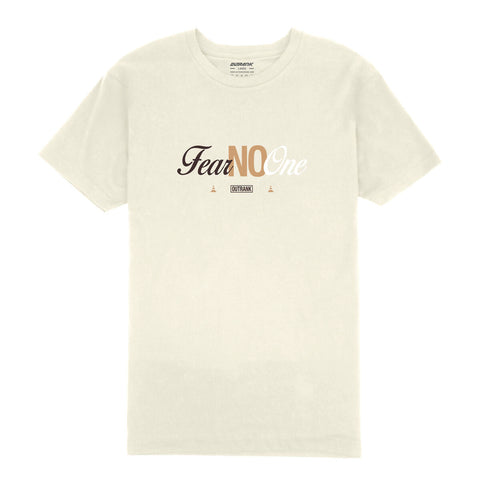 Outrank Fear No One T-shirt (Vintage White) - Outrank
