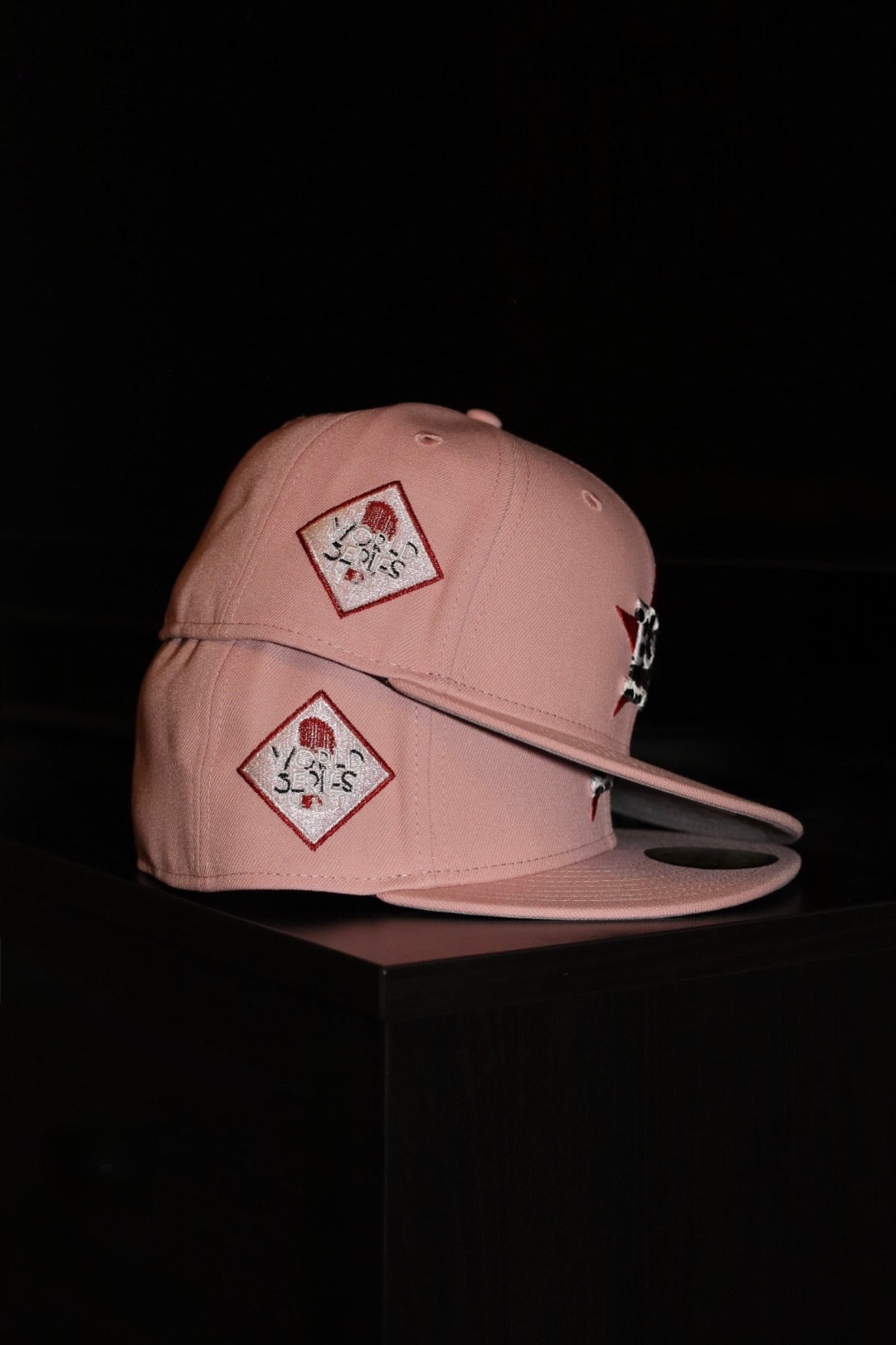 New Era Houston Astros 2017 World Series Side Patch Fitted (Pink) - New Era