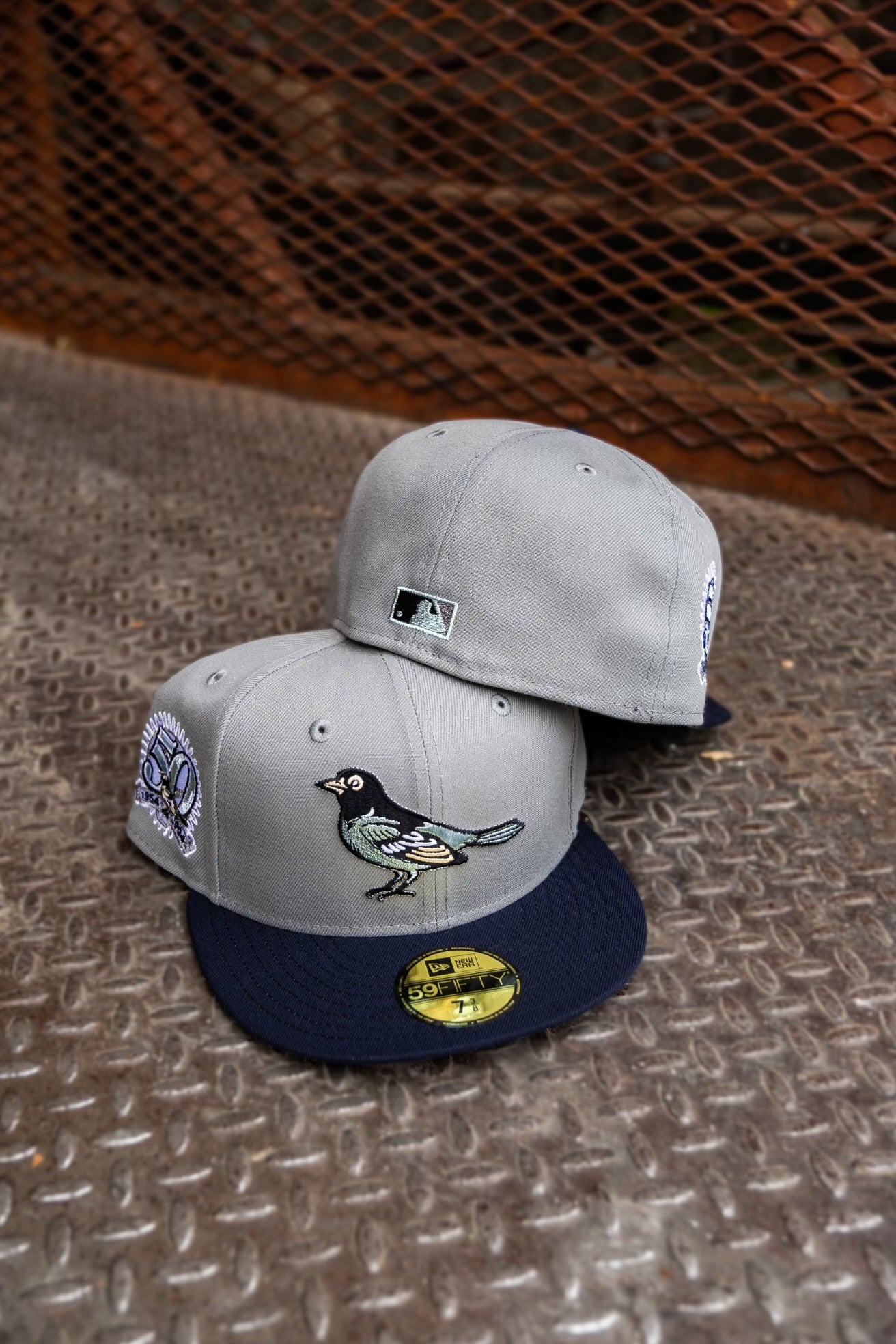 New Era Baltimore Orioles 50th Anniversary Grey UV (Cool Grey/Navy) 59Fifty Fitted