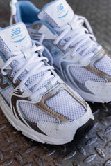 Gradeschool New Balance 530 (White/Blue) - GR530GB