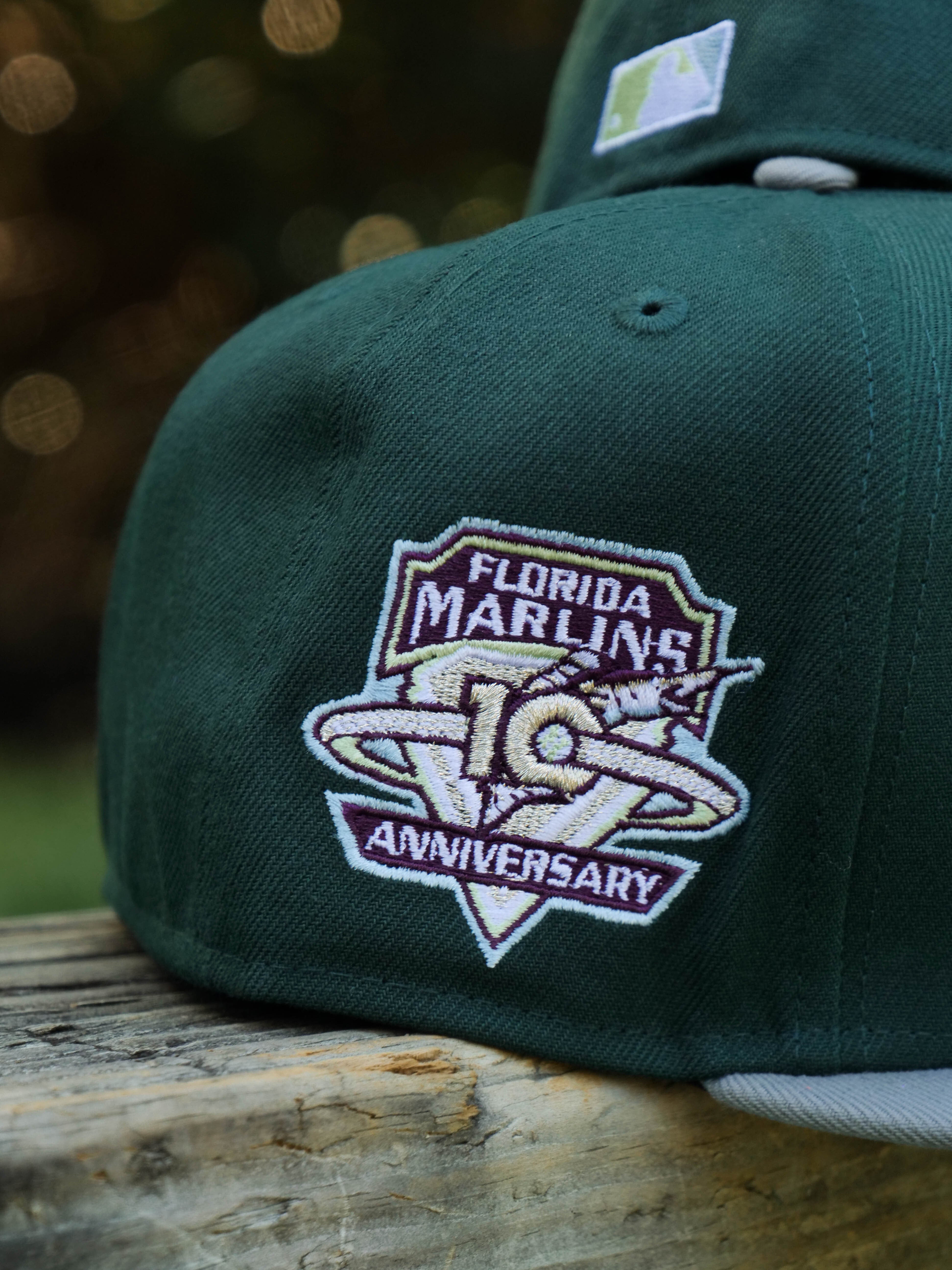 New Era Florida Marlins 10th Anniversary Sky UV (Dark Greens/Grey) 59Fifty Fitted