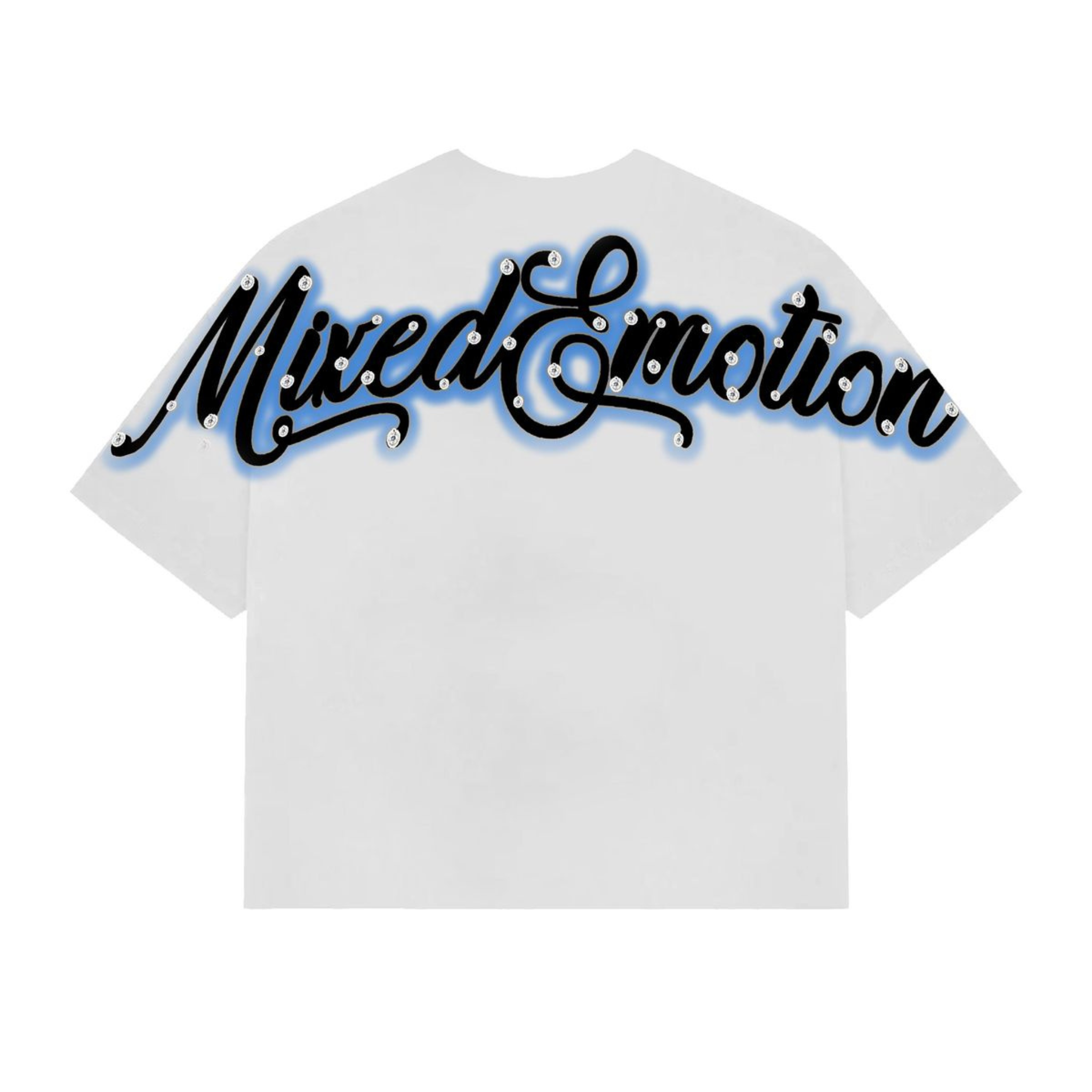 Mixed Emotion 'Statue' Cropped Tee (White)