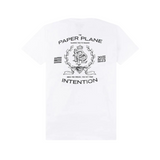 Paper Plane Crown Tee (White) - Paper Plane