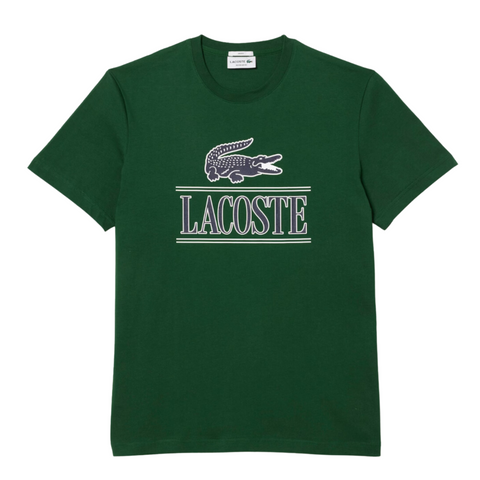 Lacoste Unisex Regular Fit Heavy Cotton Jersey T-Shirt (Green) - Lacoste