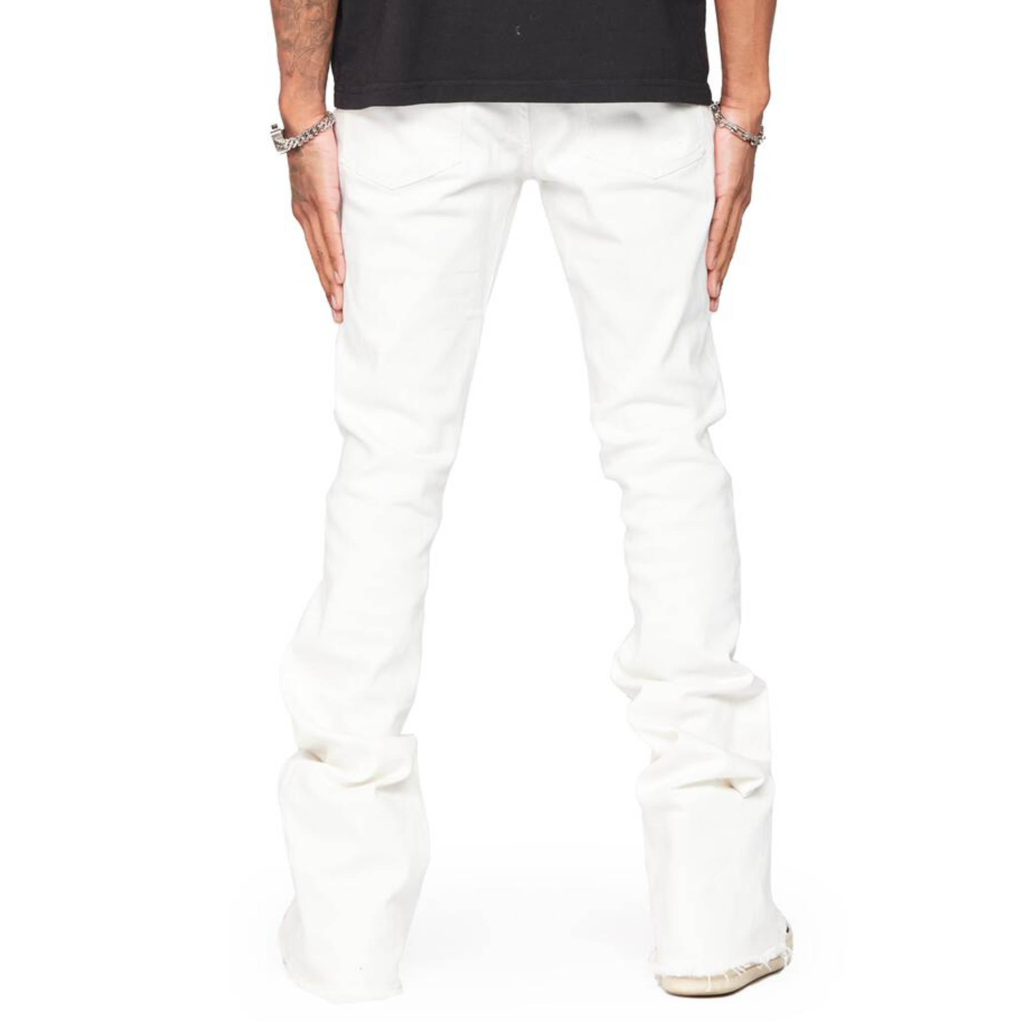 VALABASAS Mr.Extendo 2.0 Stacked Denim (White) - VALABASAS