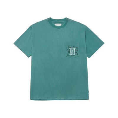 Honor The Gift Floral Pocket T-shirt (Teal) - Honor The Gift