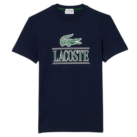 Lacoste Unisex Regular Fit Heavy Cotton Jersey T-Shirt (Navy) - Lacoste