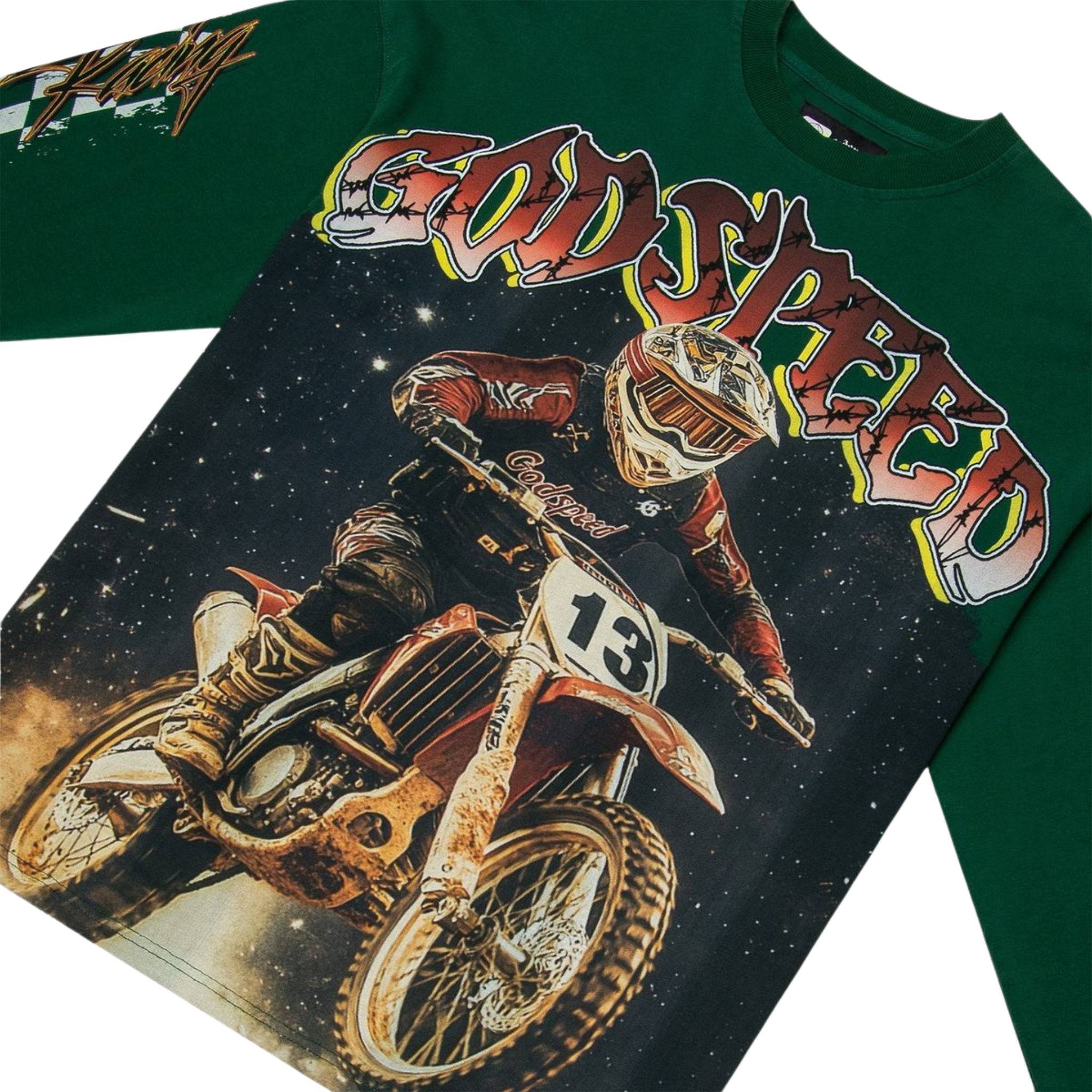 Godspeed "Full Throttle" LS T-Shirt (Green) - Godspeed