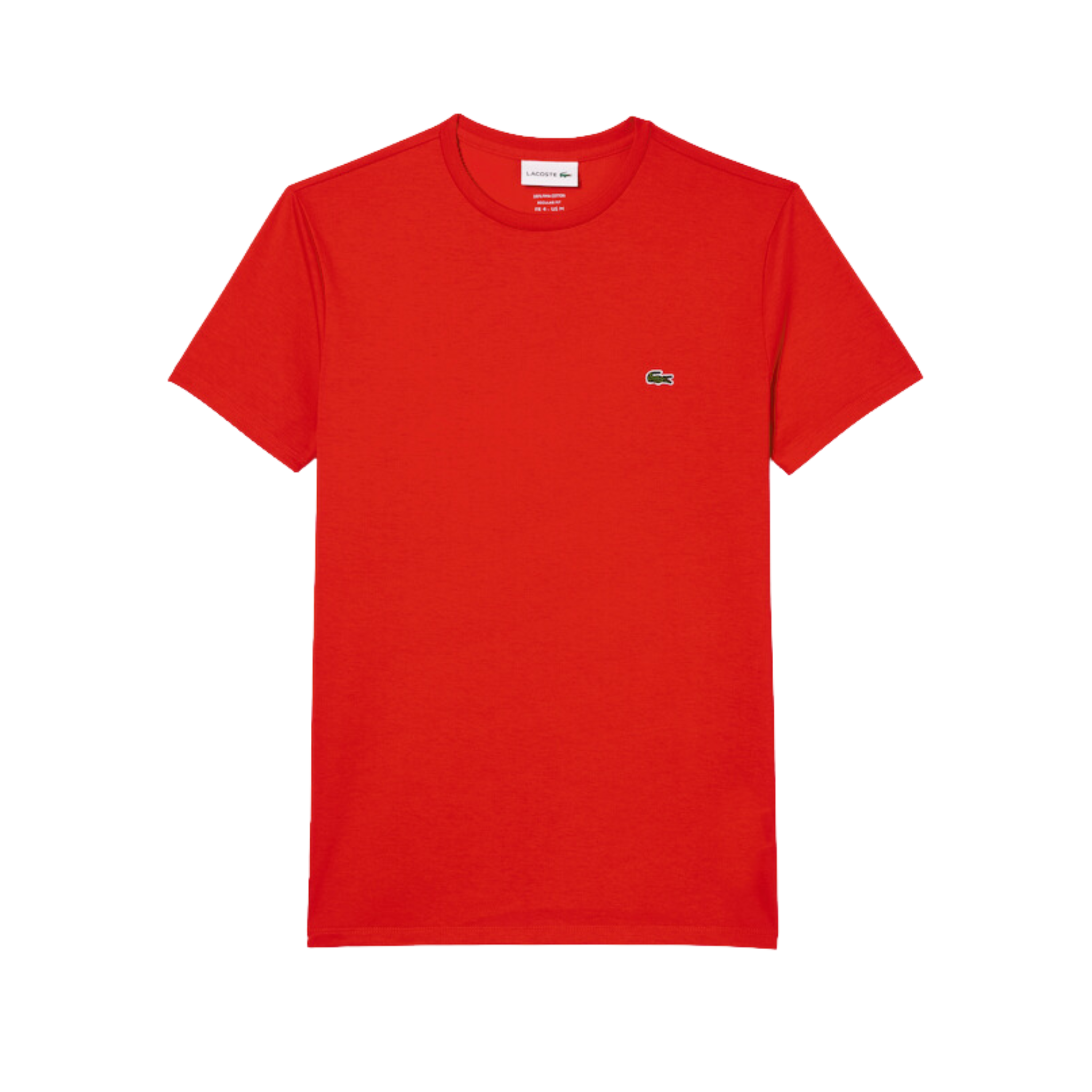 Lacoste Crew Neck Pima Cotton Jersey T-Shirt (Red) - Lacoste