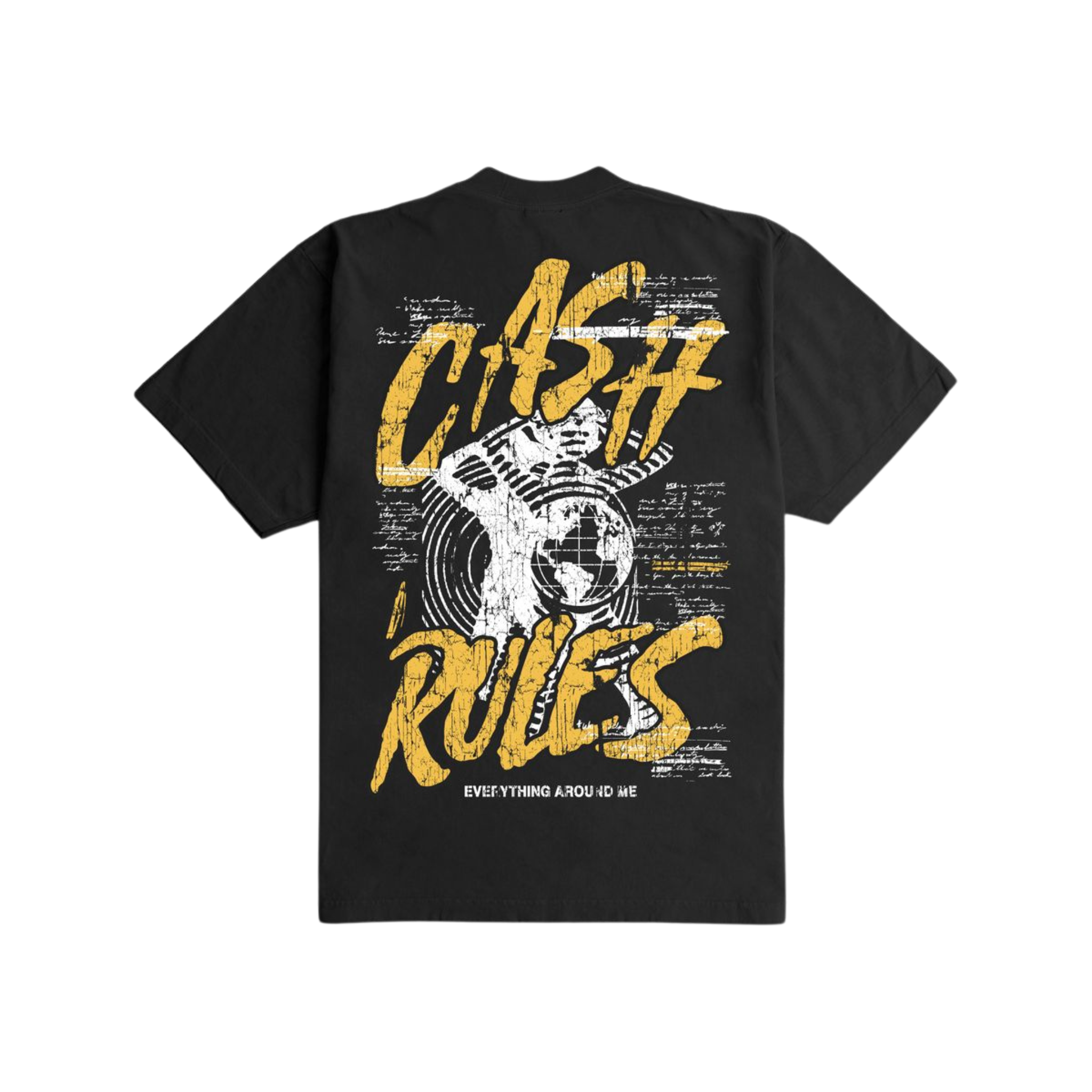 Outrank Cash Rules Ultra Heavyweight Tee (Black)