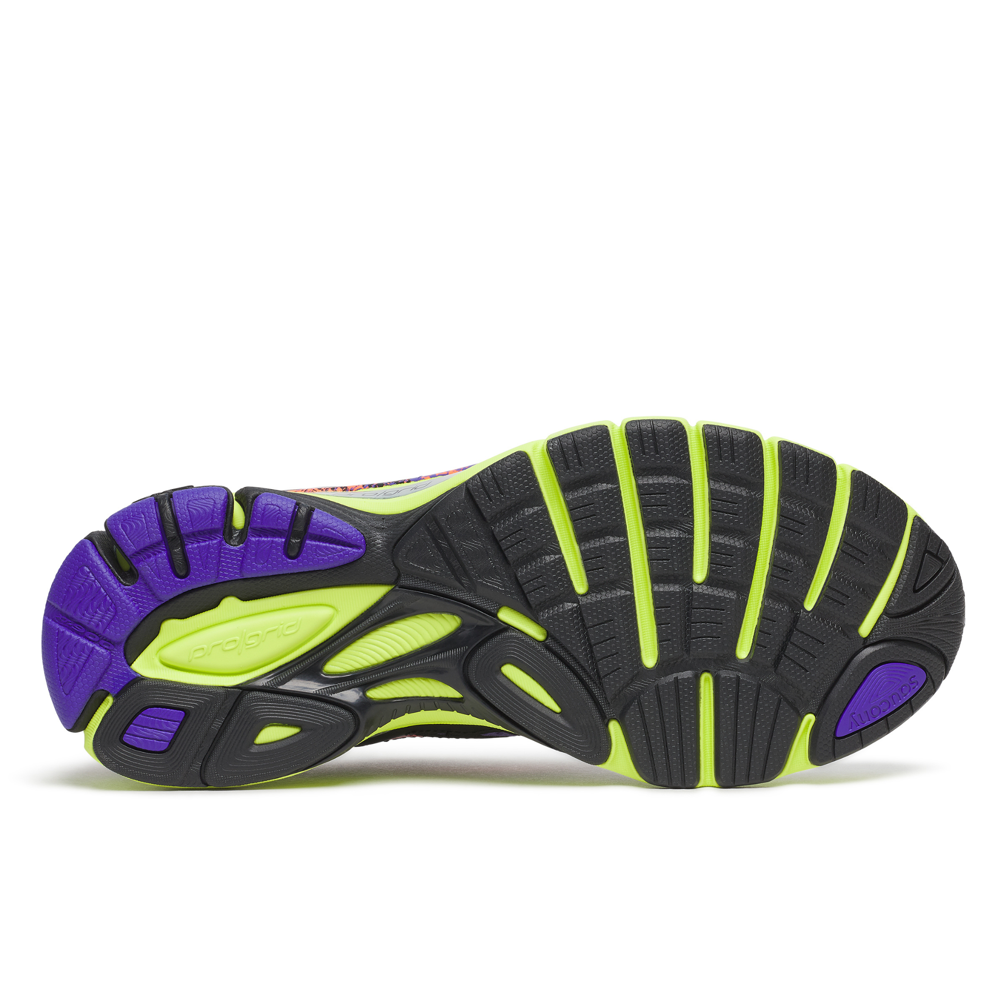 Mens Saucony ProGrid Guide 7 (Purple/Citron) - Saucony