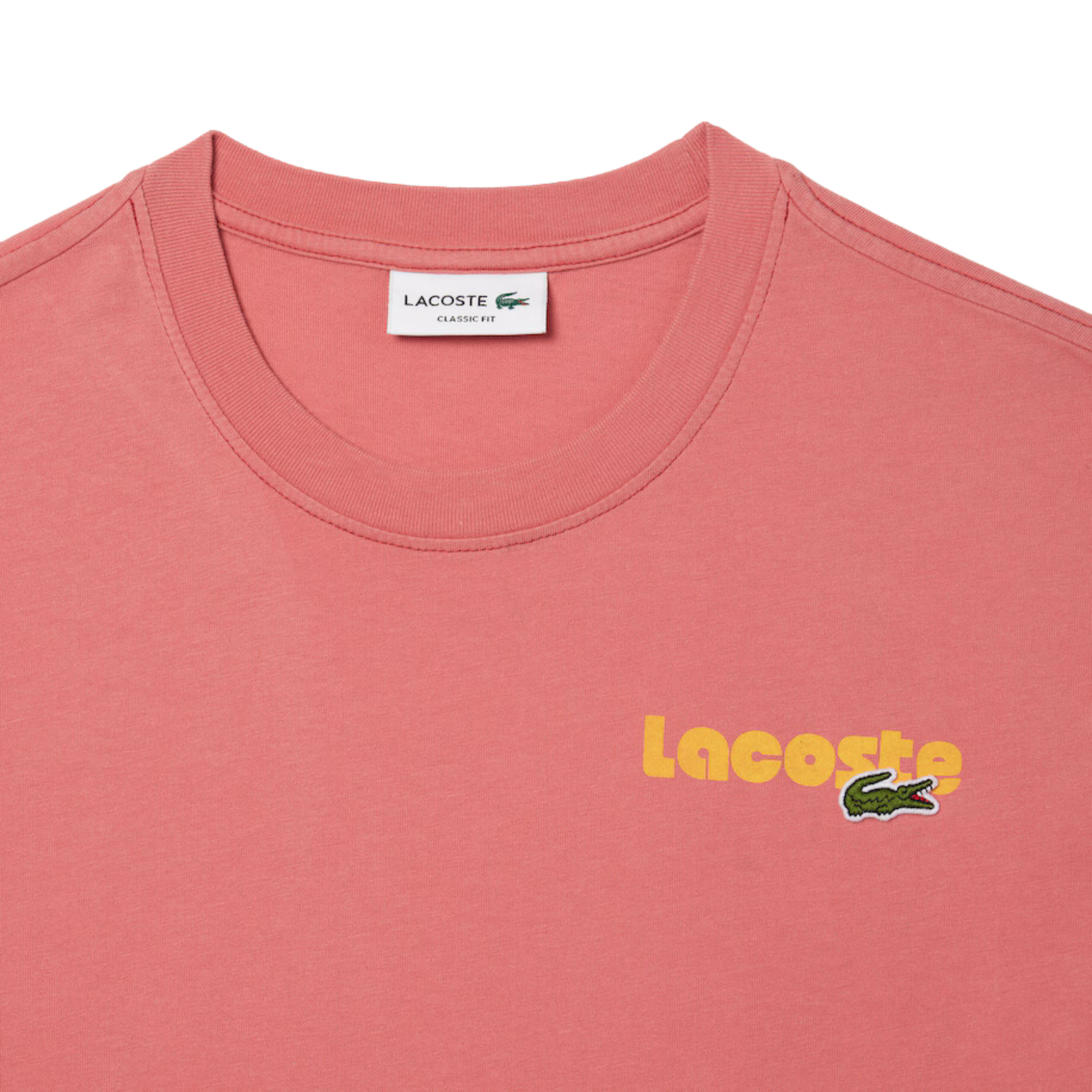 Lacoste Washed Effect T-Shirt (Pink) - TH7544 - Lacoste