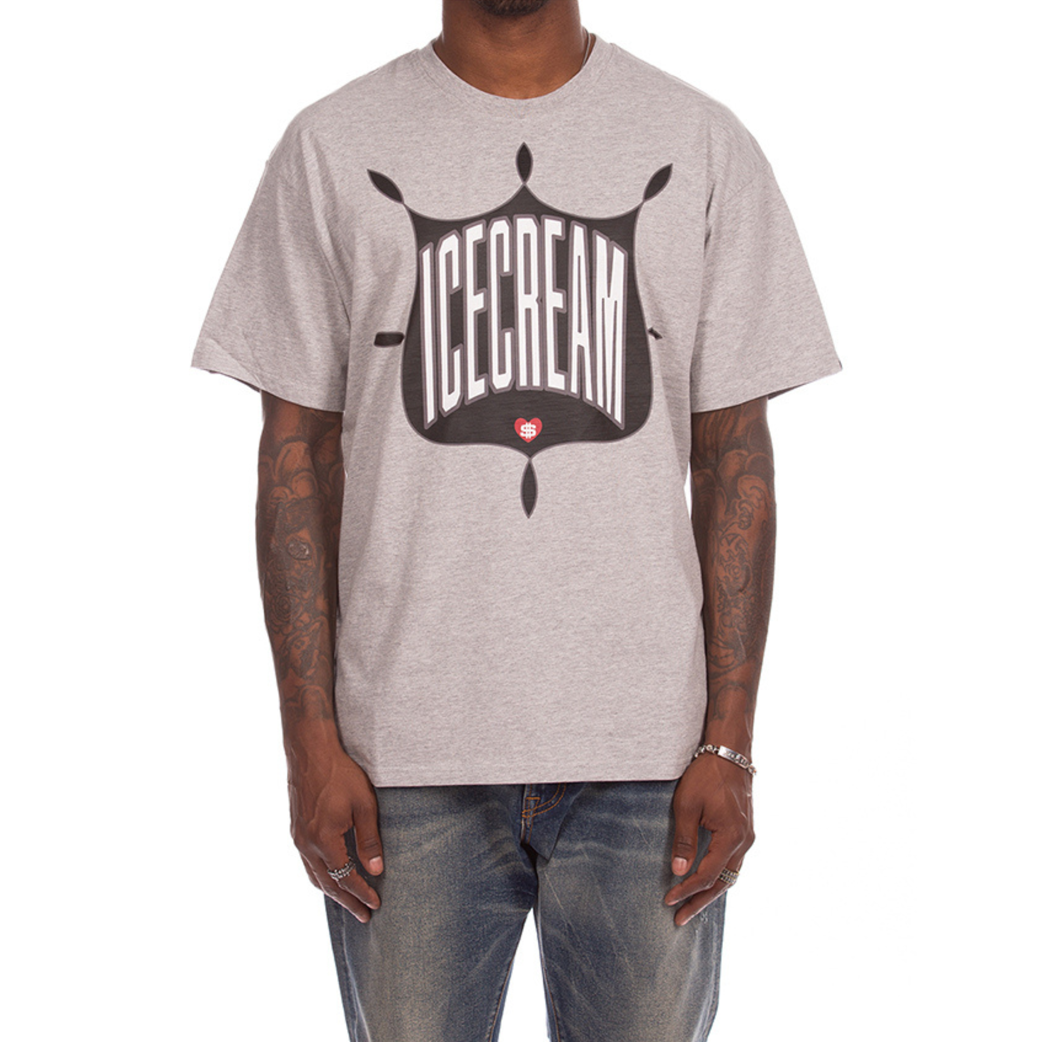 Icecream "Emblem" SS Tee (Heather Grey) - Ice Cream