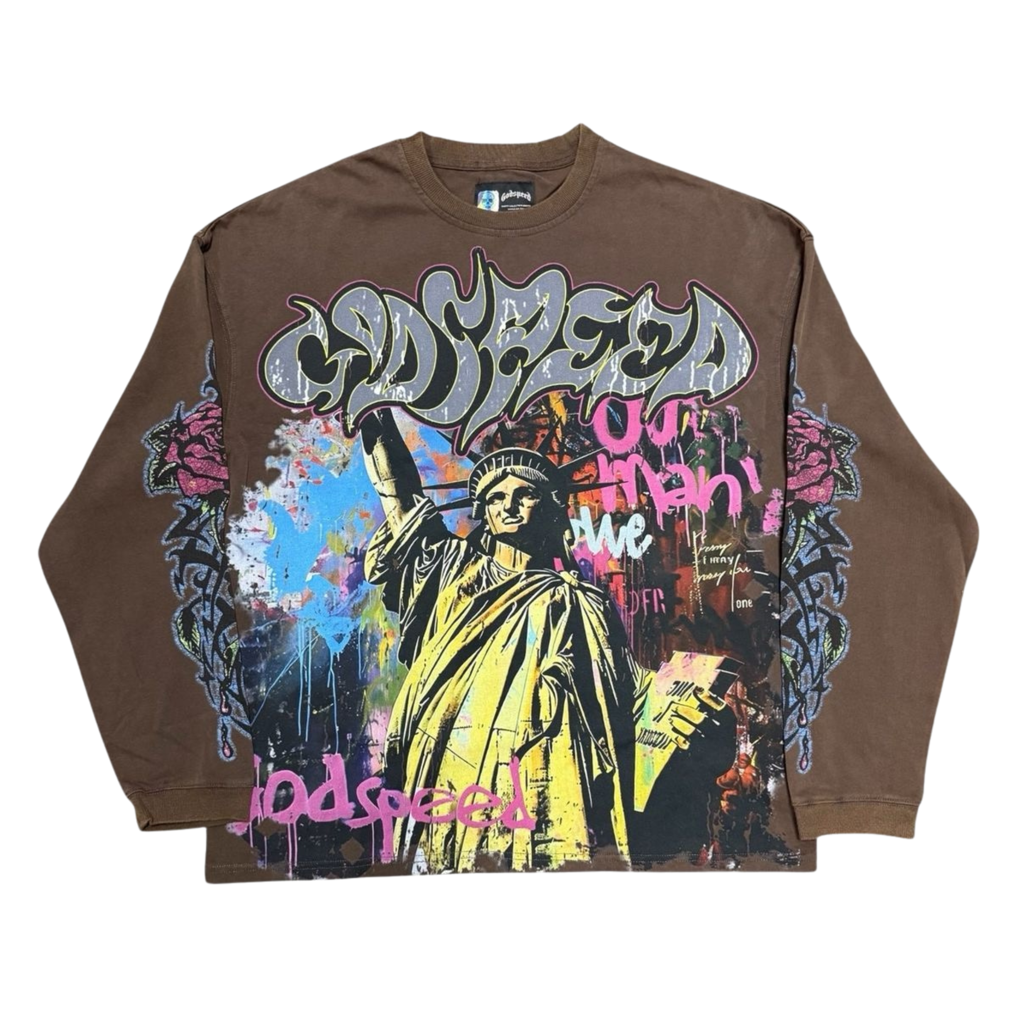 Godspeed "Vandal" LS T-Shirt (Mocha) - Godspeed