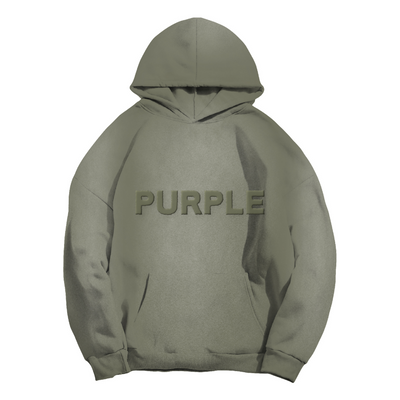 Purple Brand HWT Fleece Po Hoodie (Green) - P401-HWMO124 - PURPLE BRAND