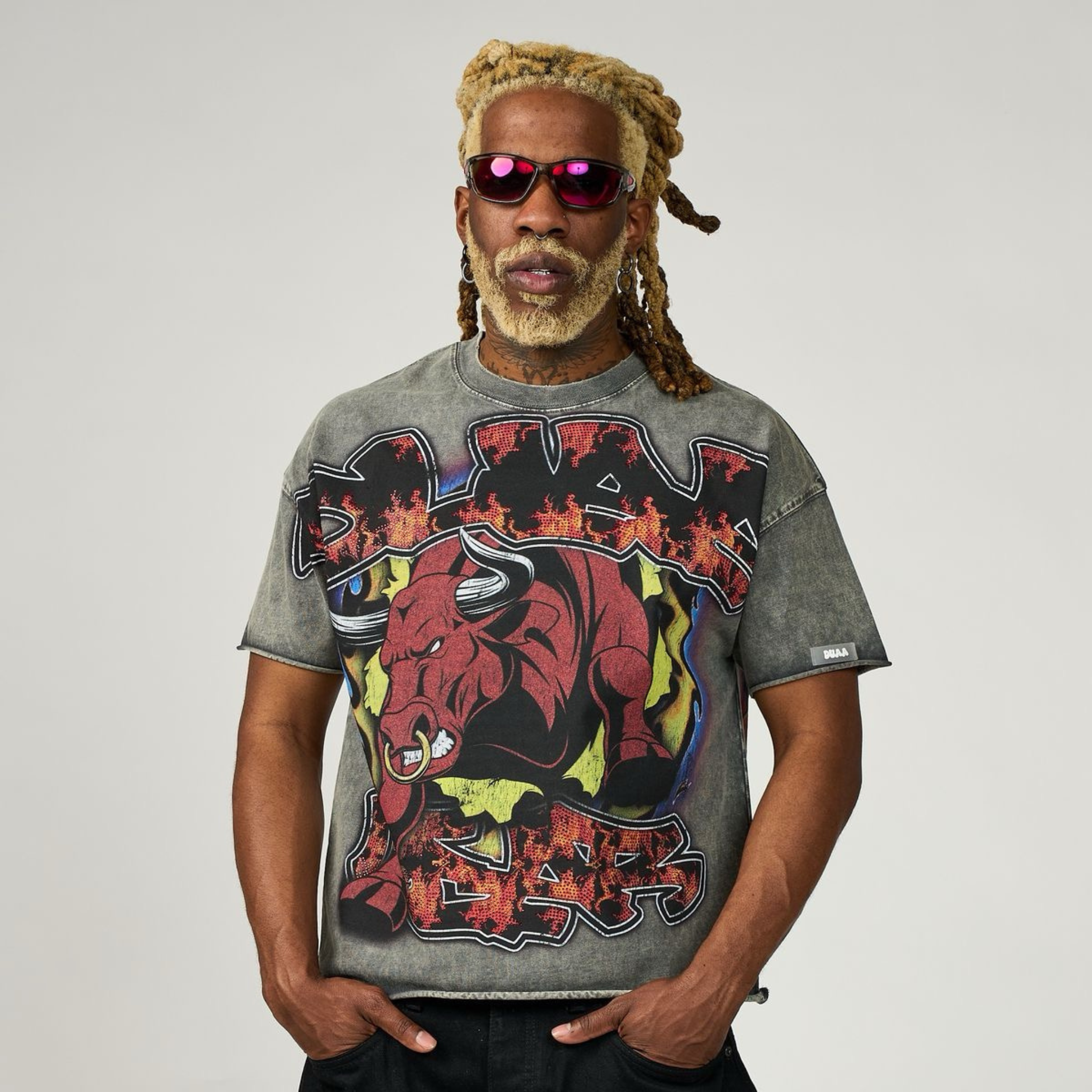 DUAA "Bullish" SS Tee (Grey) - DUAA