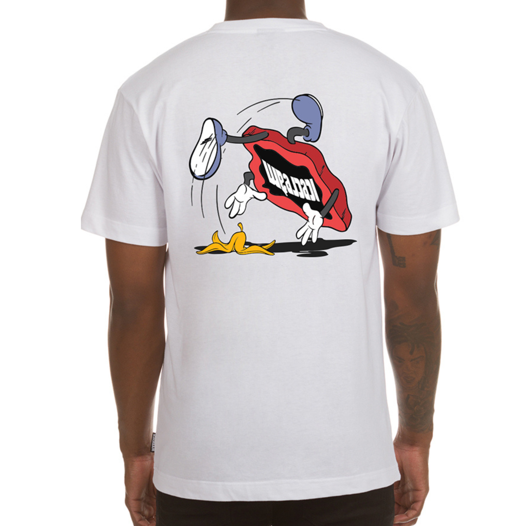 Icecream Banana Peel SS Tee (White) - Ice Cream