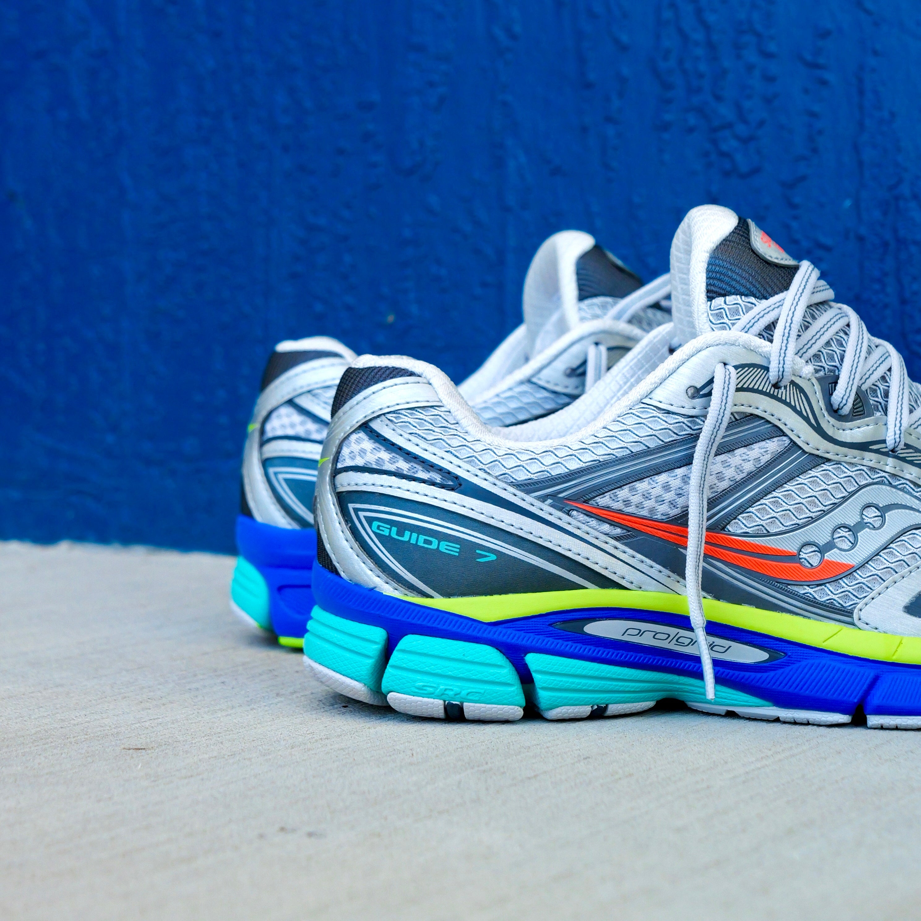 Mens Saucony ProGrid Guide 7 (Silver/Multi)