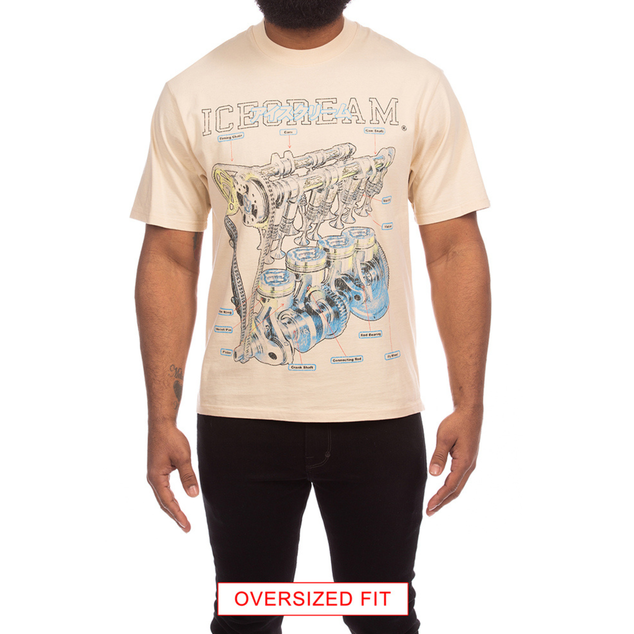 Icecream "Motorhead" SS Knit Tee (Fog)