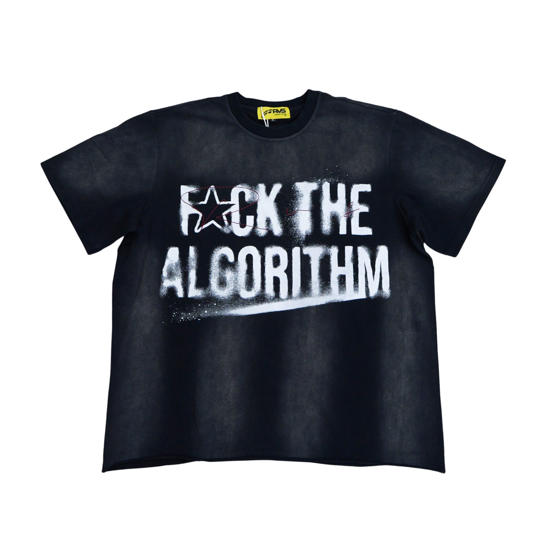 Rvs Labs "F The Algorithm" T-Shirt (Washed Black) - Rvs Labs