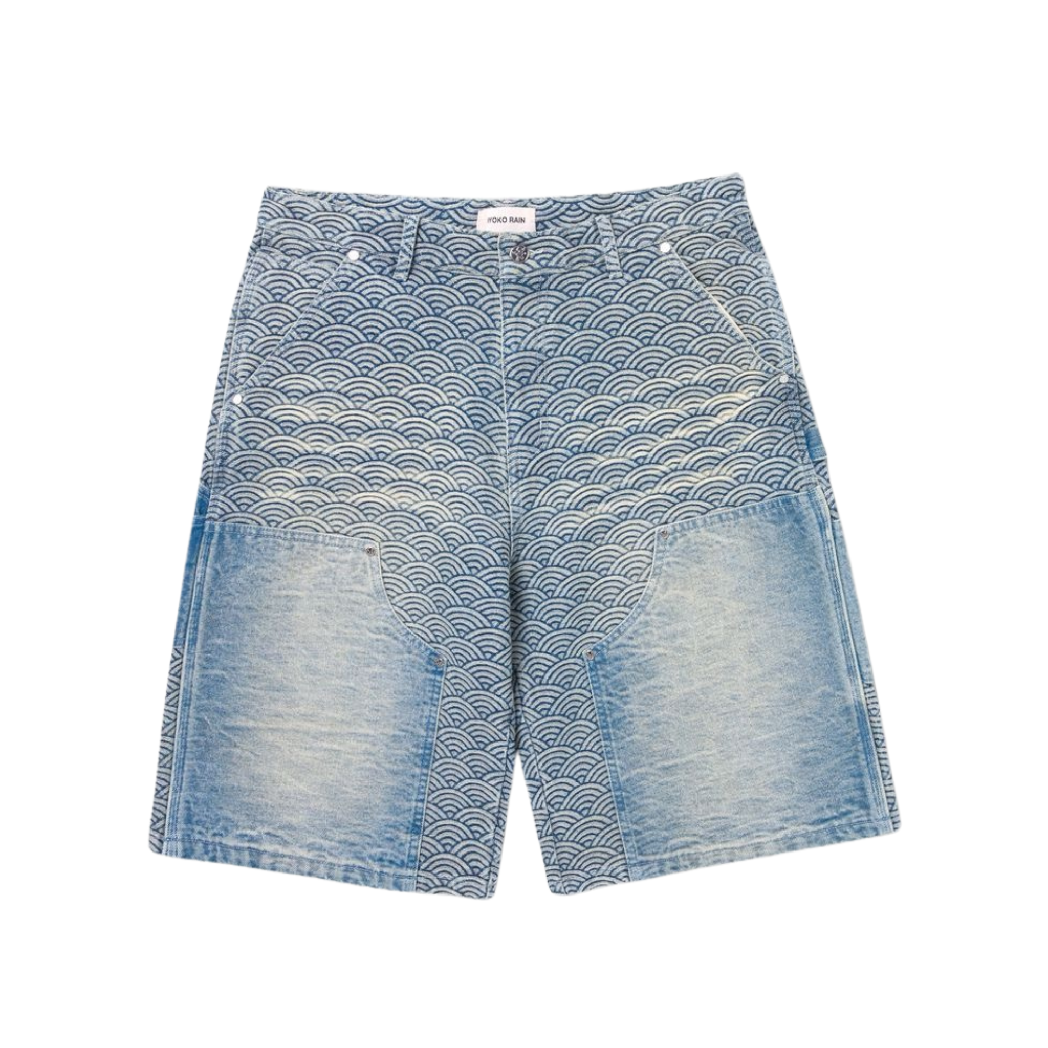 Ryoko Rain "Seigaiha" Denim Shorts