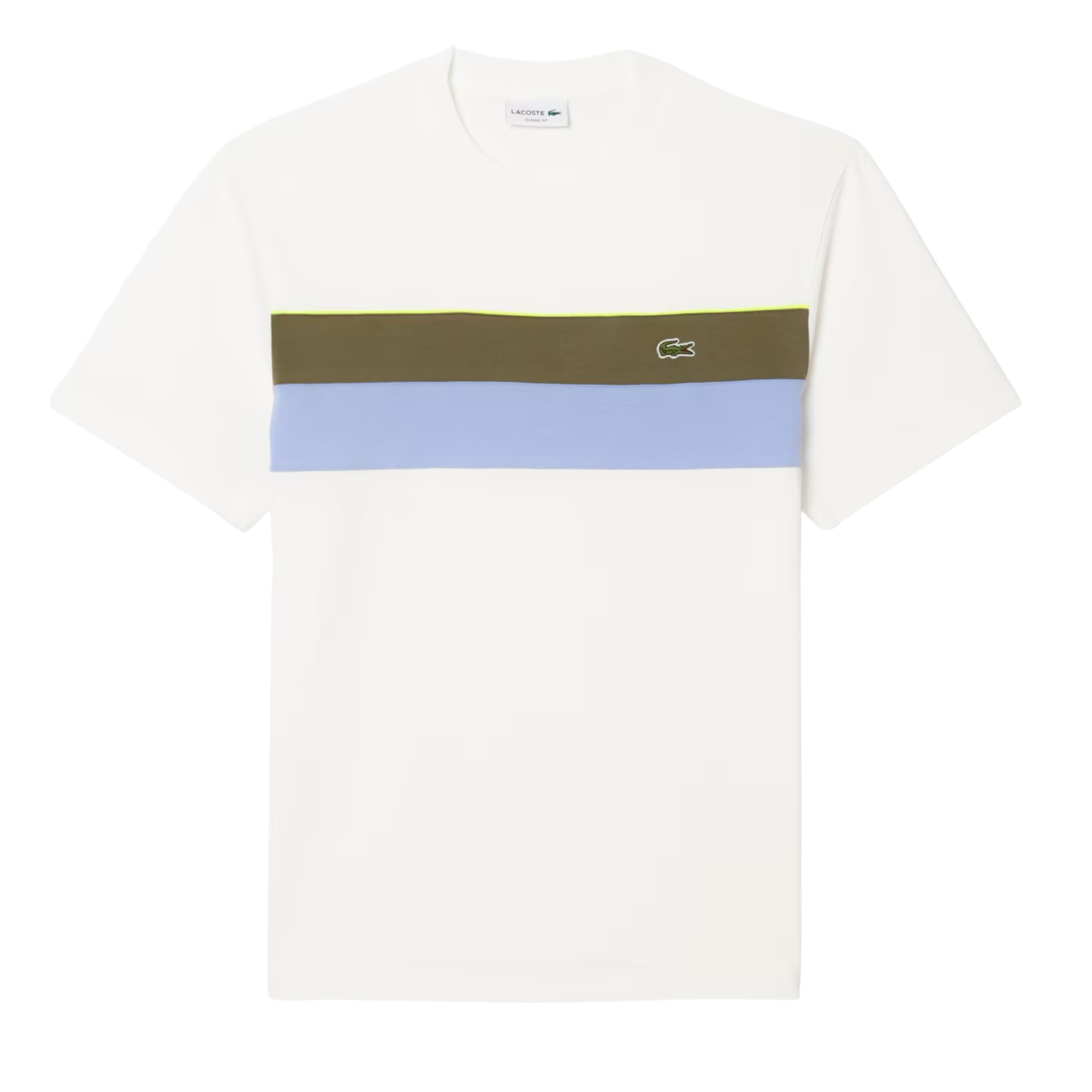Lacoste Men's Colorblock Tee (White) - Lacoste