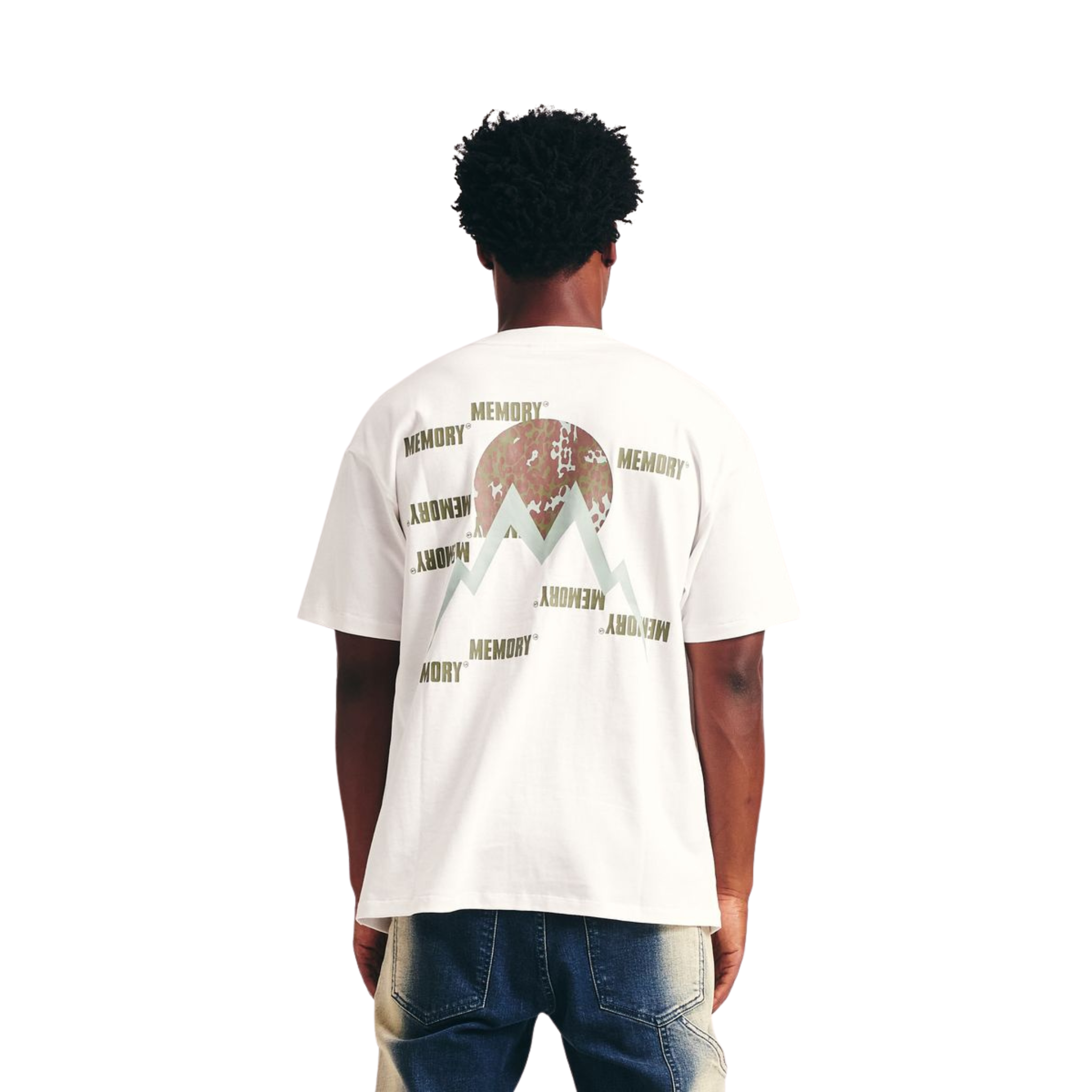 Memory Lane Scatter Logo Tee (White)