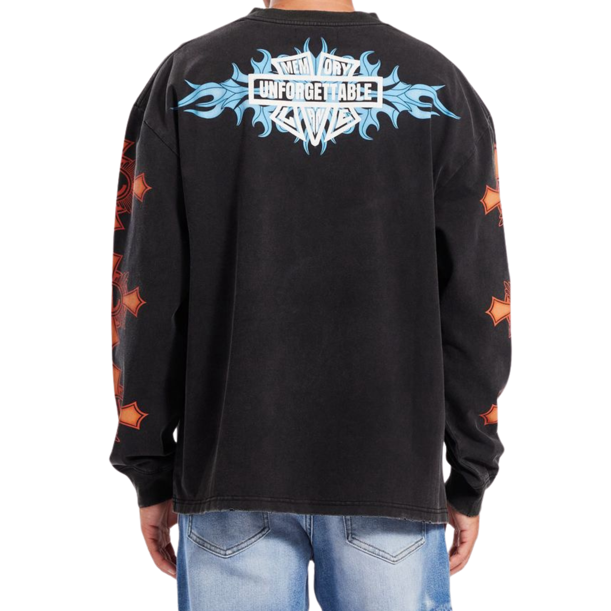 Memory Lane "Flame Shield" LS (Vintage Black) - Memory Lane