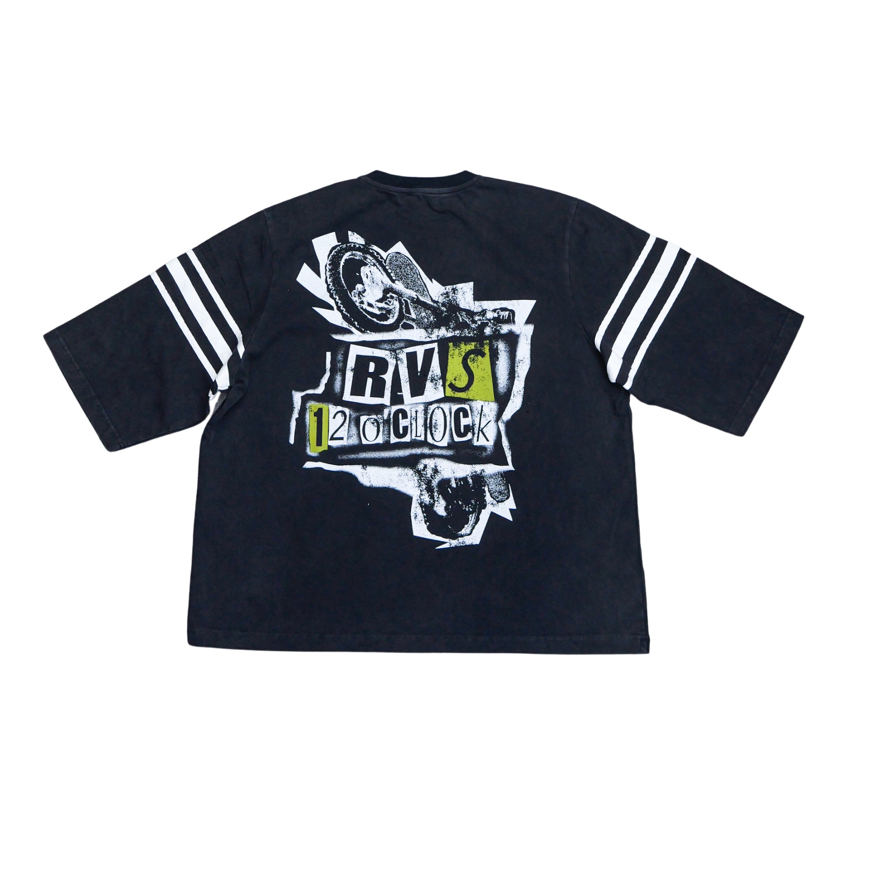 Rvs Labs "Noon" 3/4 T-shirt (Black) - Rvs Labs