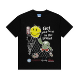 Market Smiley Head In The Game T-shirt (Washed Black) - Market