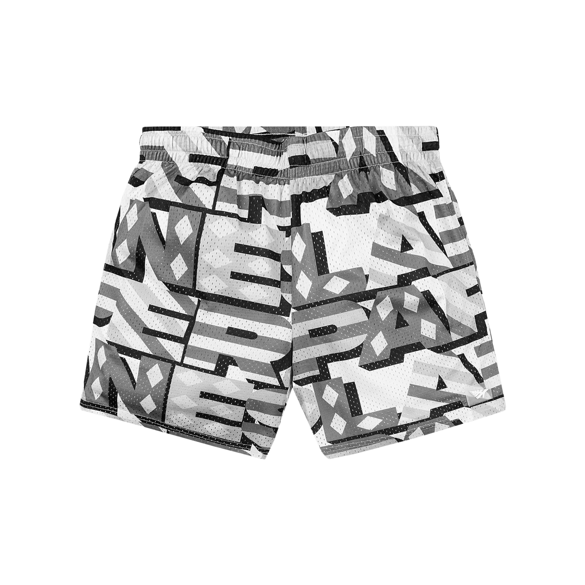 Paper Planes Diamond and Stripes Mesh Short (Grey)