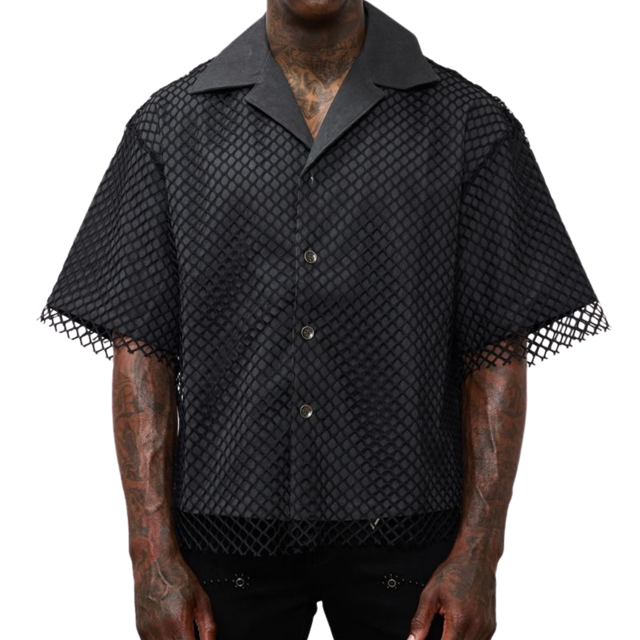 Valabasas "Endless Road" Button Down (Black) - VALABASAS