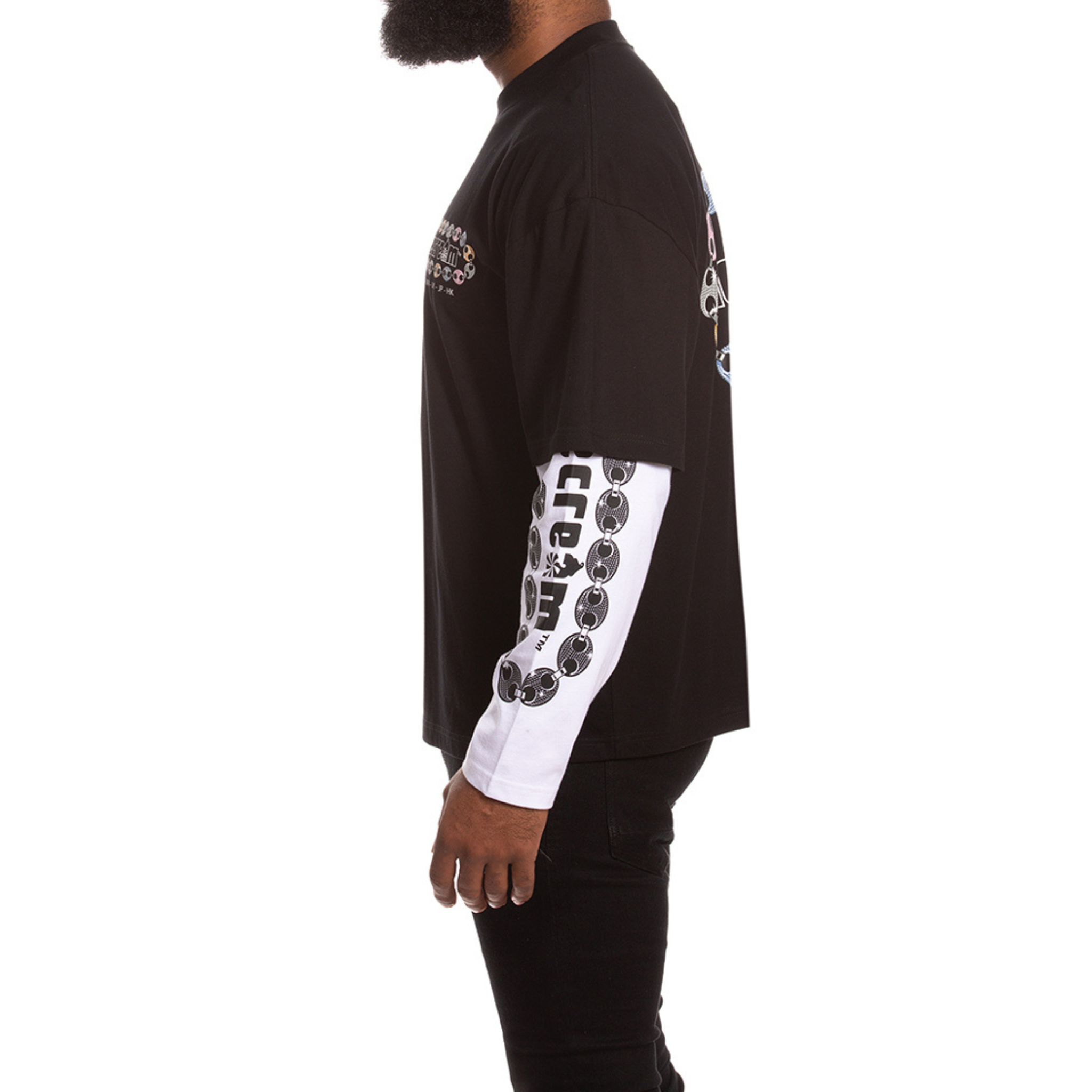 Icecream "Jupiter" LS Tee (Boxy Fit)-(Black) - Ice Cream