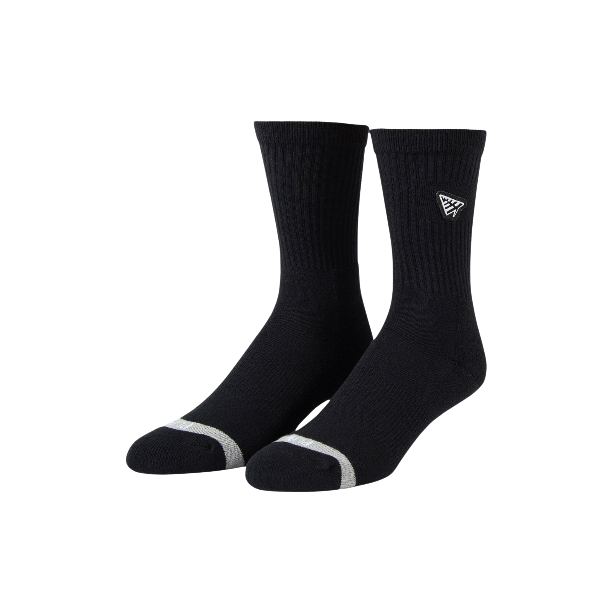 Paper Plane Icon II Socks (Black) - Paper Plane