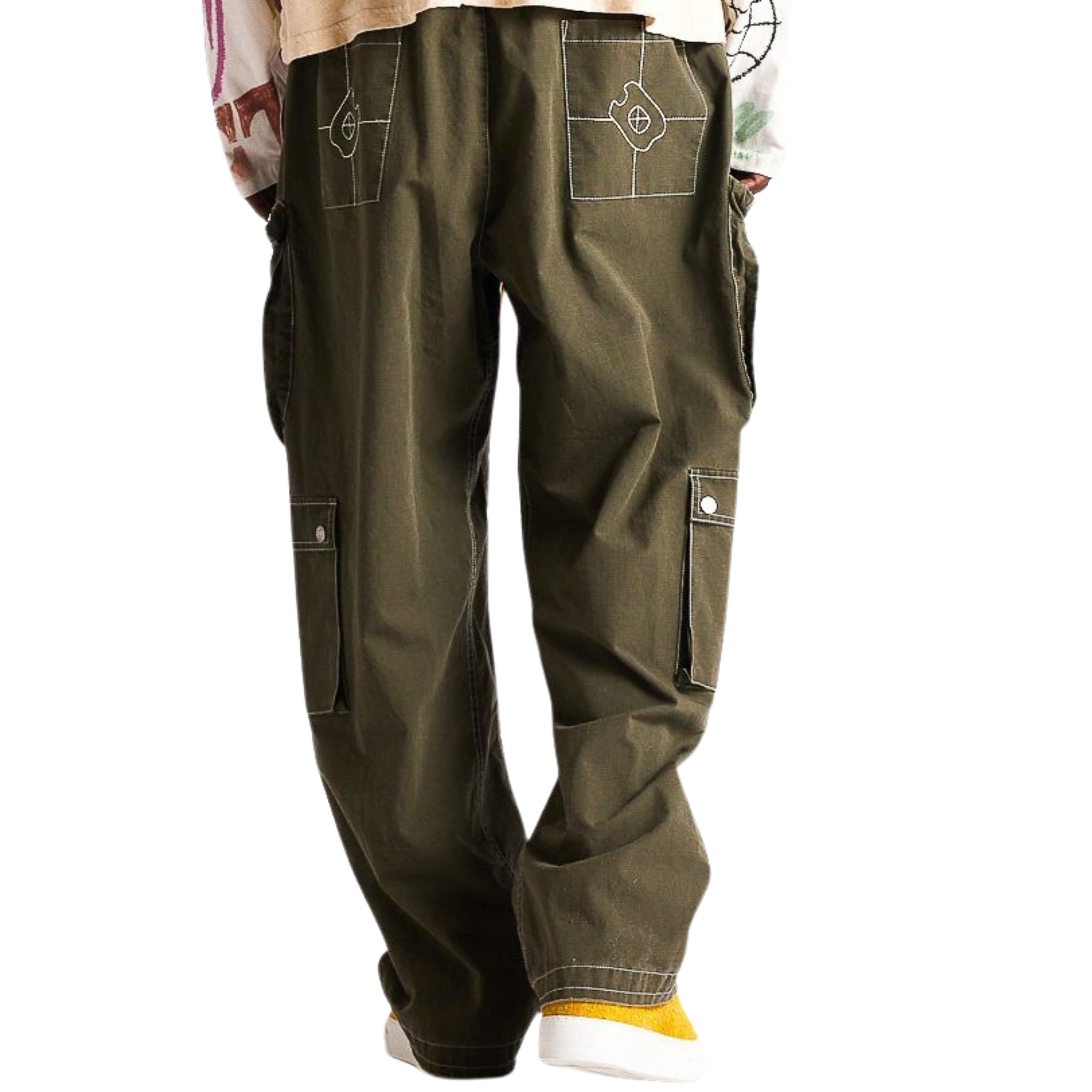 DSM "Contrast" Cargo Pants - Olive - Diet Starts Monday