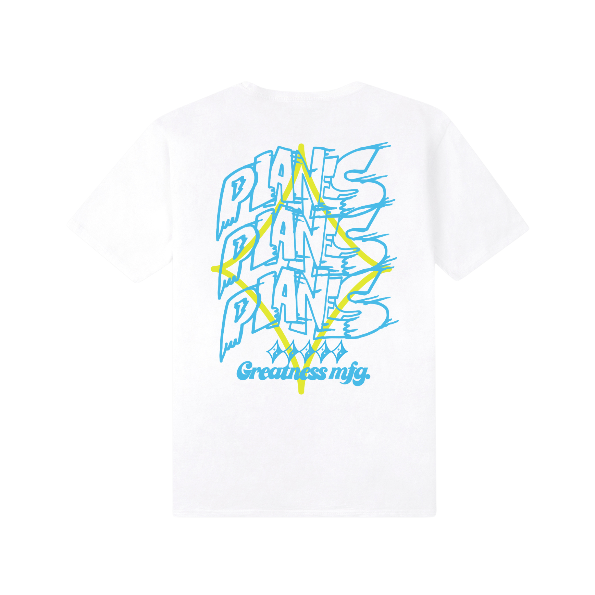 Paper Plane PPL Stacked Tee (White) - Paper Plane