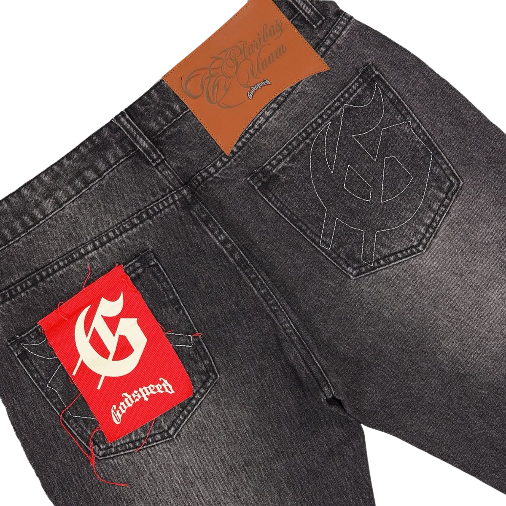 Godspeed "OG Logo" Flared Denim (Grey Wash) - Godspeed