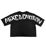 Mixed Emotion "Monster" Cropped Tee (Black)