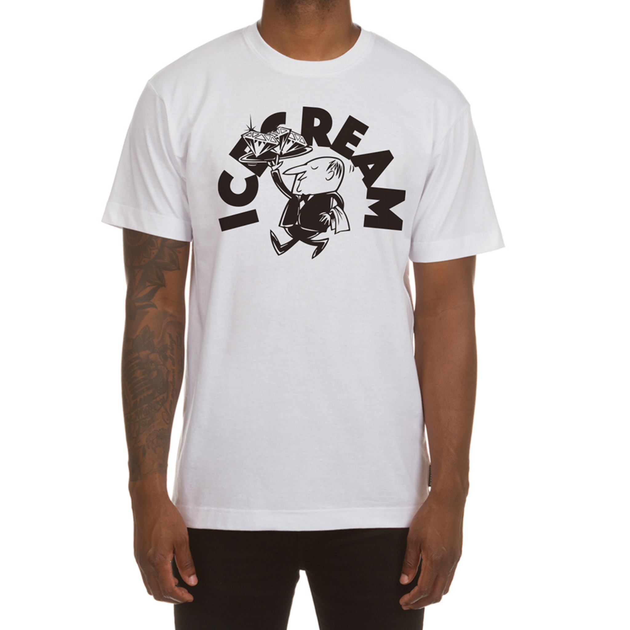 Icecream Dinner Is Served SS Tee (White)