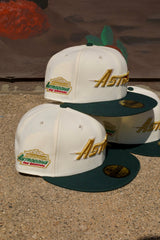 New Era Houston Astros Astrodome The Original Side Patch Grey UV 59Fifty Fitted (Chrome/Green)