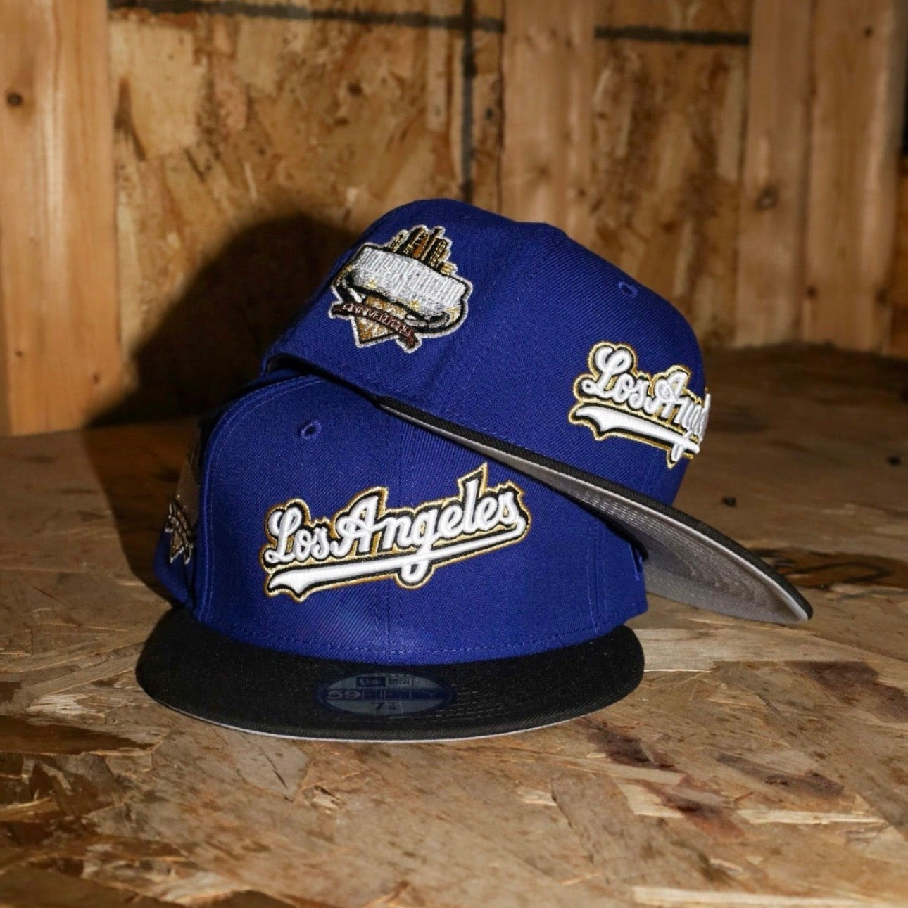 New Era Los Angeles Dodgers 40th Anniversary Side Patch Fitted (Royal/Black)