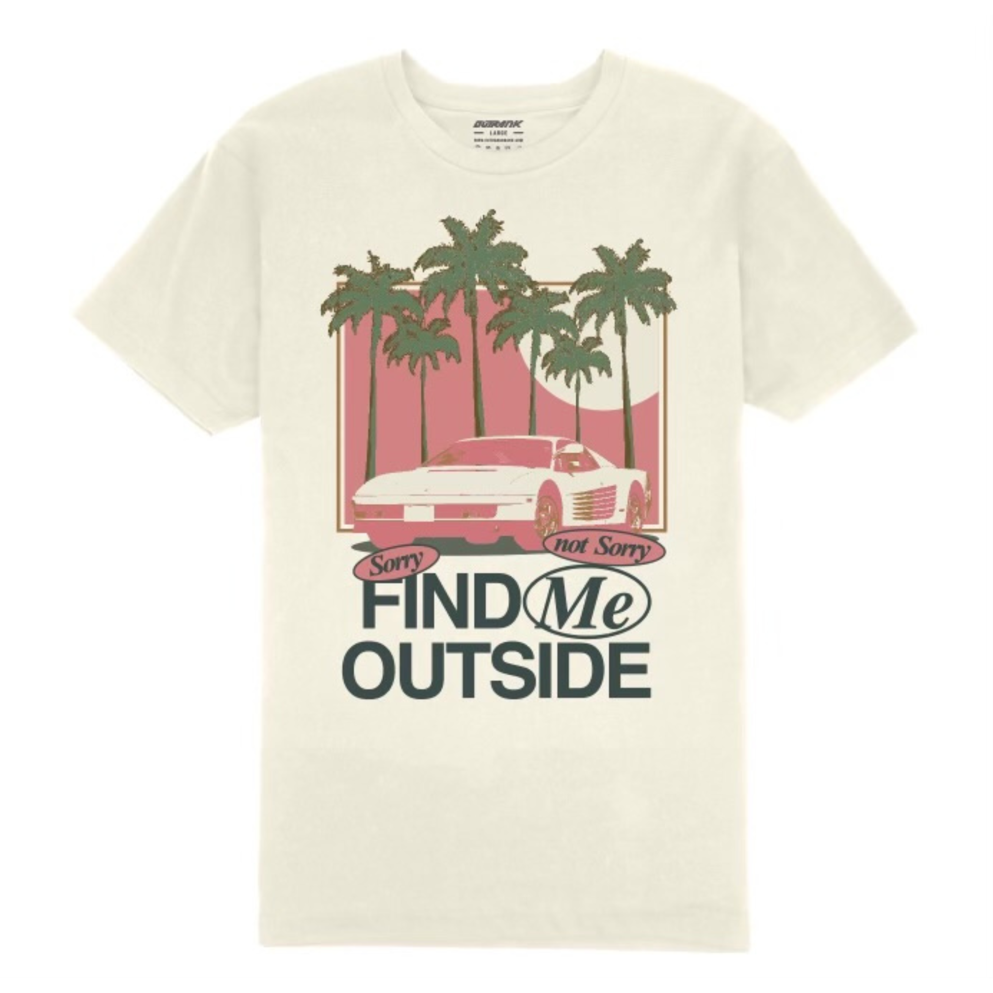 Outrank "Find Me Outside" Tee (Vintage White)