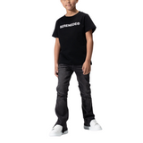 Kids Serenede "Nickel" Stacked Jeans (Grey)