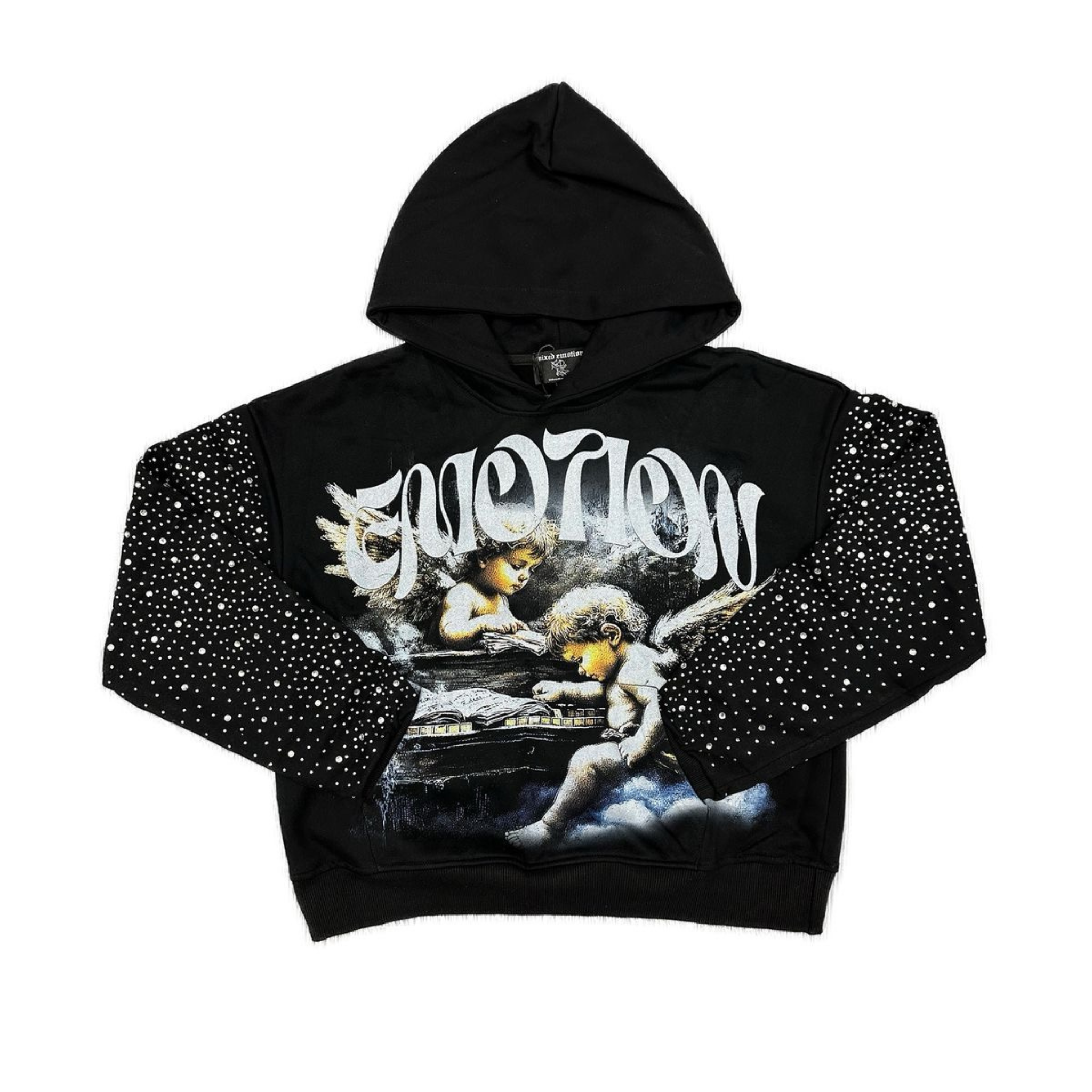 Mixed Emotion "Fallen Angels" Rhinestone Hoodie